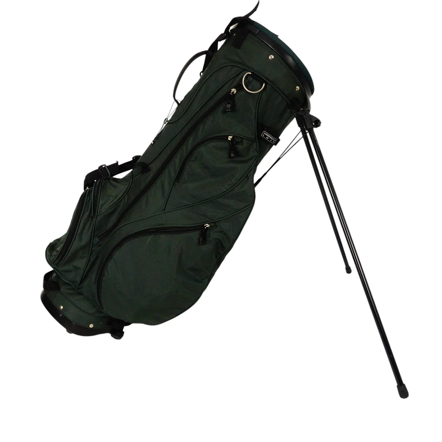 Augusta National Masters RARE Carry Stand 5 Way Golf Bag Green w Rain Cover