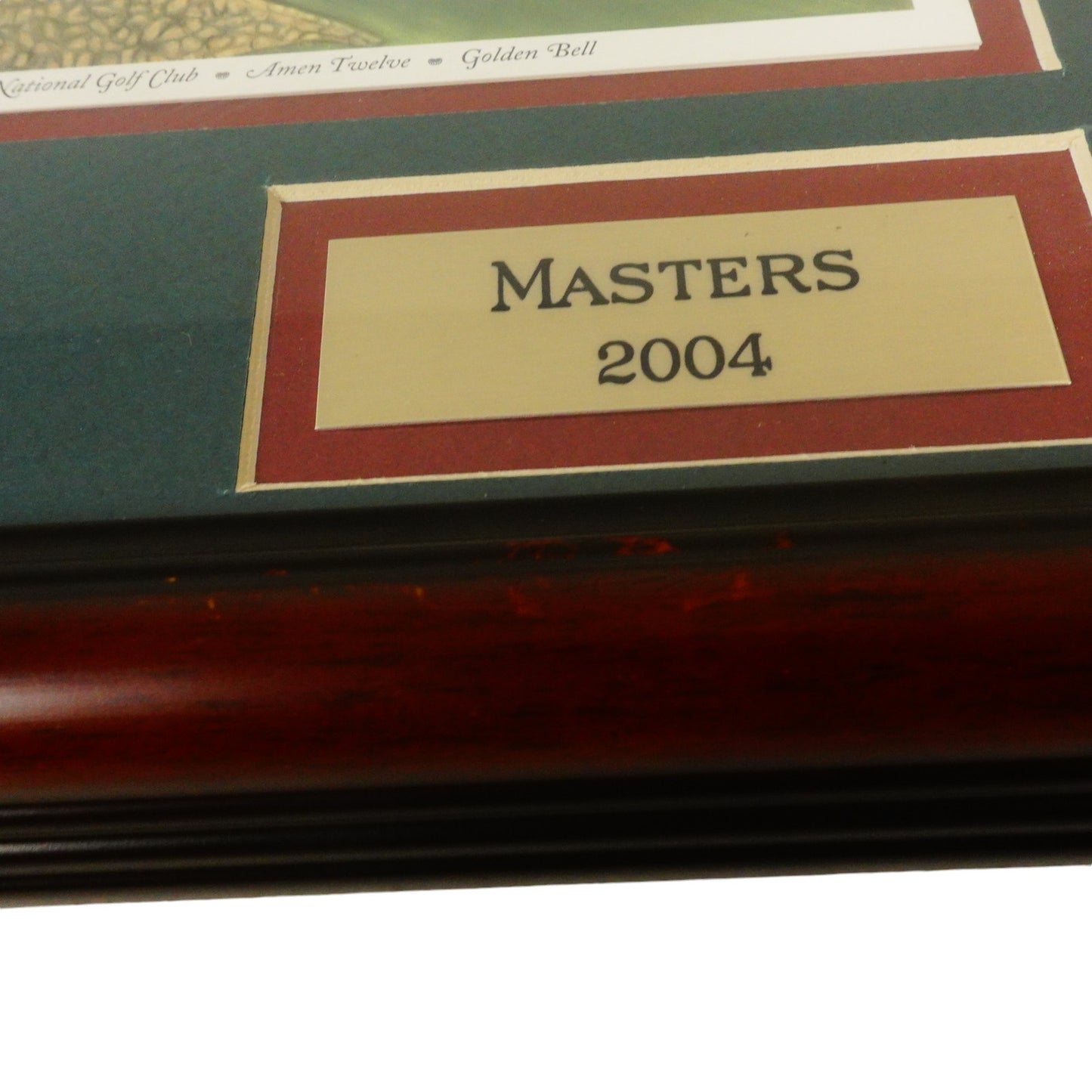 Augusta National Golf Club Masters 2004 Custom Framed Ticket Amen Phil Mickelson